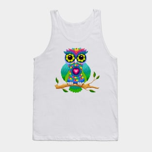 The Owl With The Sunflower Eyes Tank Top